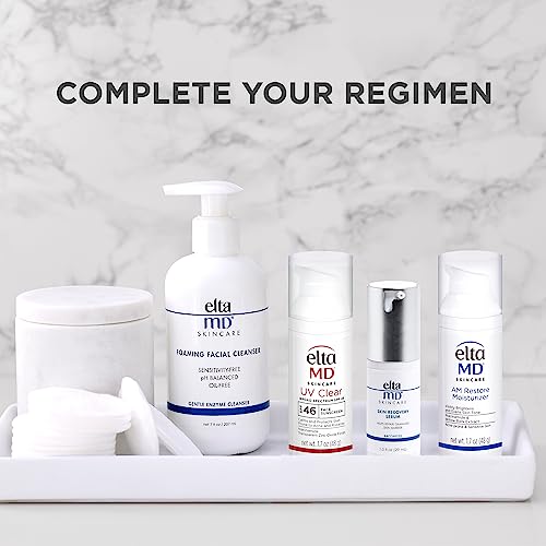 EltaMD UV Clear Face Sunscreen SPF 46, Oil Free Sunscreen for Face with Zinc Oxide, Dermatologist Recommended Lotion,1.7 oz Pump