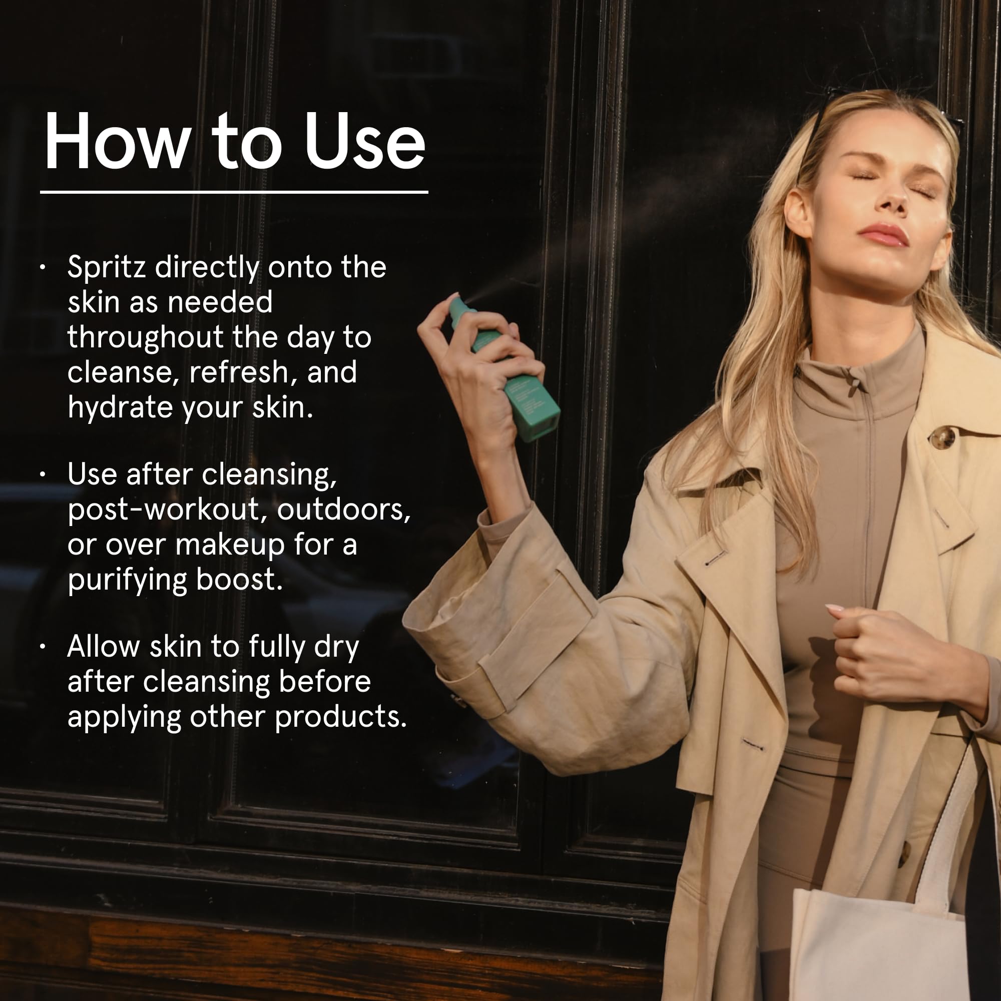 Barefaced Clean Slate Spritz 4 Fl Oz - Hypochlorous Acid Mist for Face & Body, Cleanses Skin on the Go, Setting Spray For Makeup, Boosts Hydration, Reduces Redness, and Soothes Sensitive Skin